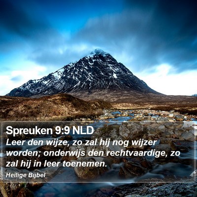 Spreuken 9:9 NLD Bible Verse Image