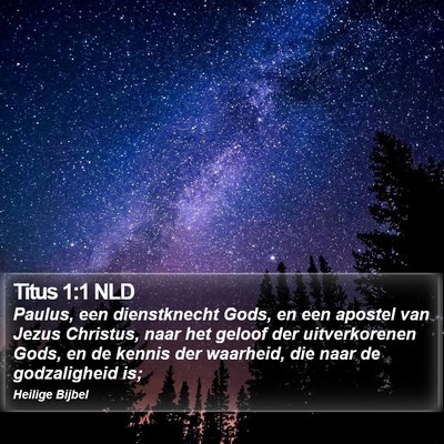 Titus 1:1 NLD Bible Verse Image