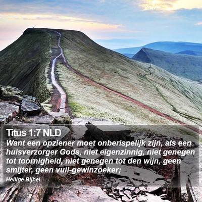 Titus 1:7 NLD Bible Verse Image