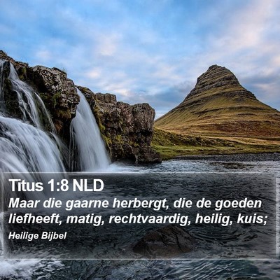 Titus 1:8 NLD Bible Verse Image