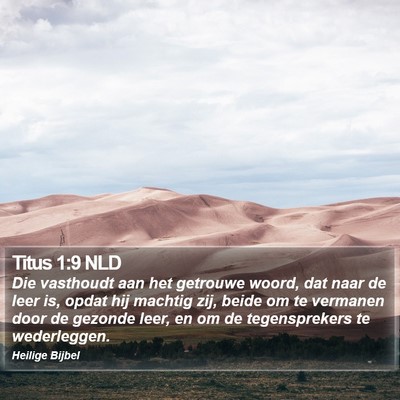 Titus 1:9 NLD Bible Verse Image