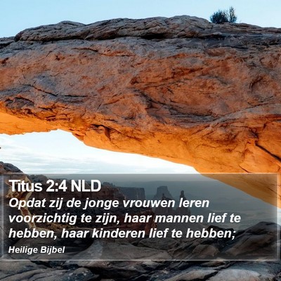 Titus 2:4 NLD Bible Verse Image