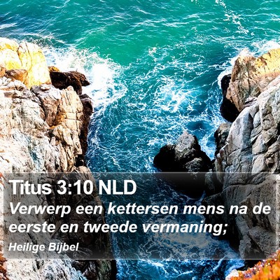 Titus 3:10 NLD Bible Verse Image