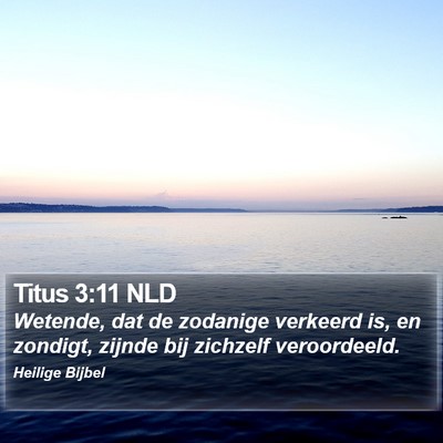 Titus 3:11 NLD Bible Verse Image