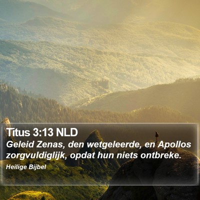Titus 3:13 NLD Bible Verse Image