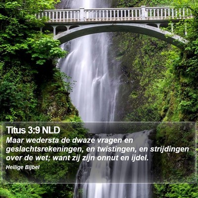 Titus 3:9 NLD Bible Verse Image