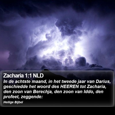 Zacharia 1:1 NLD Bible Verse Image