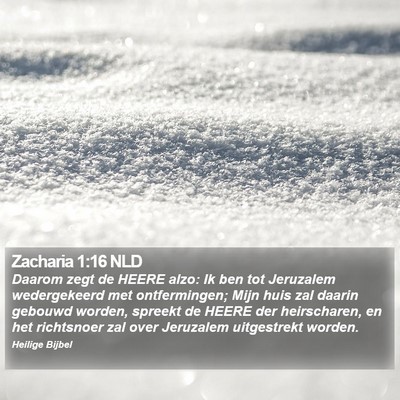 Zacharia 1:16 NLD Bible Verse Image