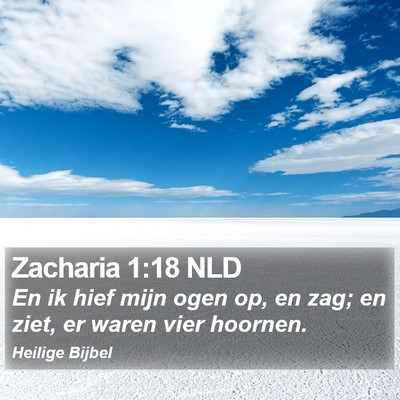 Zacharia 1:18 NLD Bible Verse Image