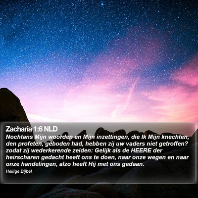 Zacharia 1:6 NLD Bible Verse Image