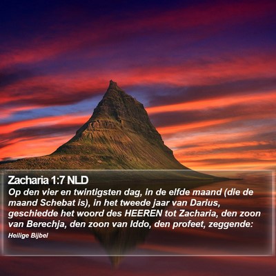 Zacharia 1:7 NLD Bible Verse Image