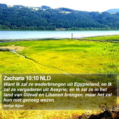 Zacharia 10:10 NLD Bible Verse Image