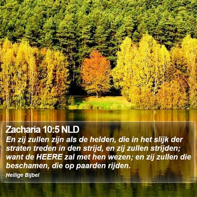 Zacharia 10:5 NLD Bible Verse Image
