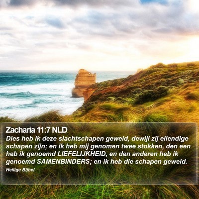 Zacharia 11:7 NLD Bible Verse Image