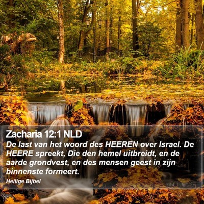 Zacharia 12:1 NLD Bible Verse Image