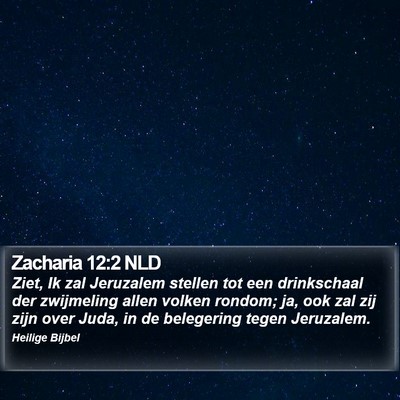 Zacharia 12:2 NLD Bible Verse Image