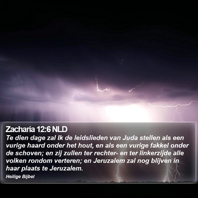 Zacharia 12:6 NLD Bible Verse Image