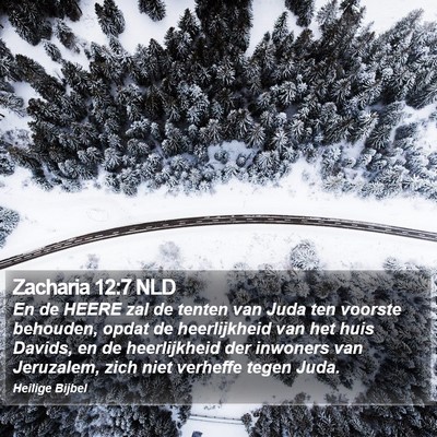 Zacharia 12:7 NLD Bible Verse Image