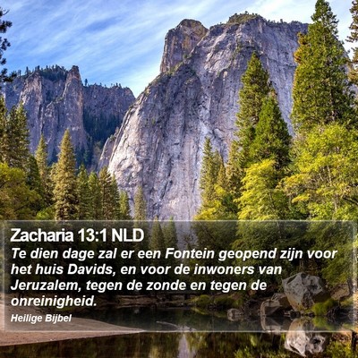 Zacharia 13:1 NLD Bible Verse Image