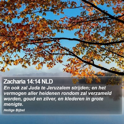 Zacharia 14:14 NLD Bible Verse Image