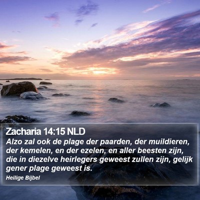 Zacharia 14:15 NLD Bible Verse Image