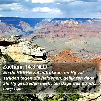 Zacharia 14:3 NLD Bible Verse Image