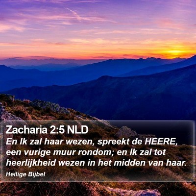 Zacharia 2:5 NLD Bible Verse Image