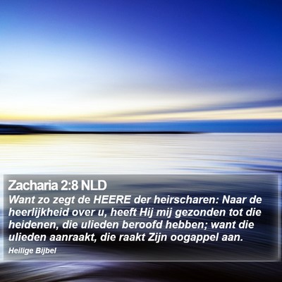 Zacharia 2:8 NLD Bible Verse Image