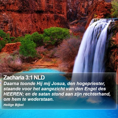 Zacharia 3:1 NLD Bible Verse Image