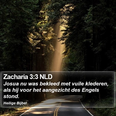 Zacharia 3:3 NLD Bible Verse Image