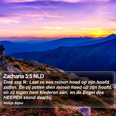Zacharia 3:5 NLD Bible Verse Image