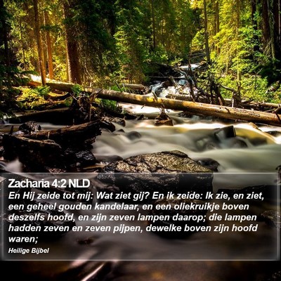 Zacharia 4:2 NLD Bible Verse Image