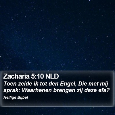 Zacharia 5:10 NLD Bible Verse Image