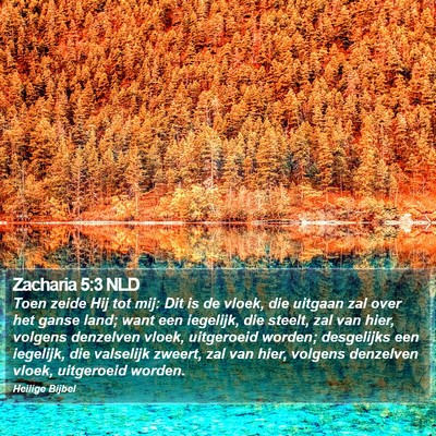 Zacharia 5:3 NLD Bible Verse Image