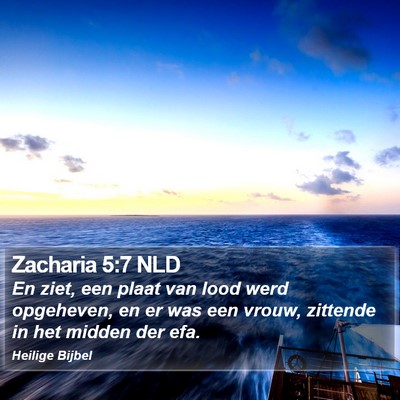 Zacharia 5:7 NLD Bible Verse Image