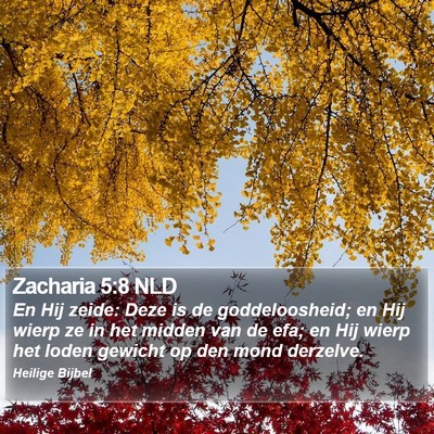 Zacharia 5:8 NLD Bible Verse Image
