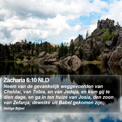 Zacharia 6:10 NLD Bible Verse Image