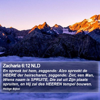 Zacharia 6:12 NLD Bible Verse Image