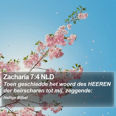 Zacharia 7:4 NLD Bible Verse Image