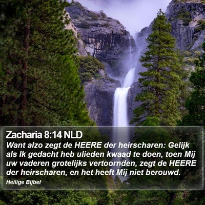 Zacharia 8:14 NLD Bible Verse Image