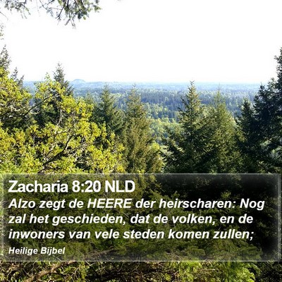 Zacharia 8:20 NLD Bible Verse Image