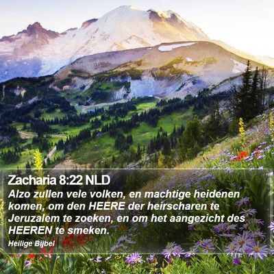 Zacharia 8:22 NLD Bible Verse Image