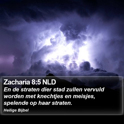 Zacharia 8:5 NLD Bible Verse Image
