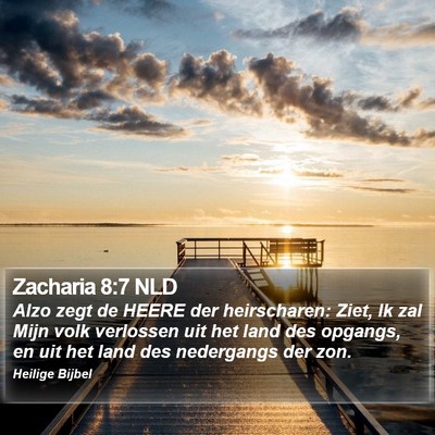 Zacharia 8:7 NLD Bible Verse Image