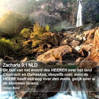 Zacharia 9:1 NLD Bible Verse Image