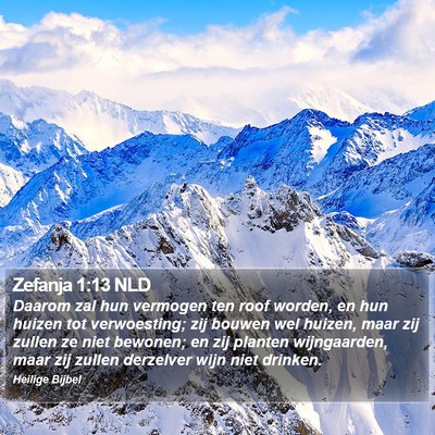 Zefanja 1:13 NLD Bible Verse Image