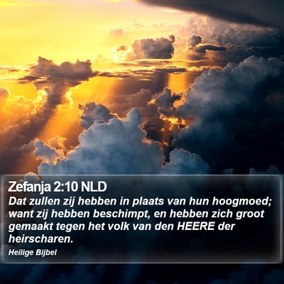 Zefanja 2:10 NLD Bible Verse Image