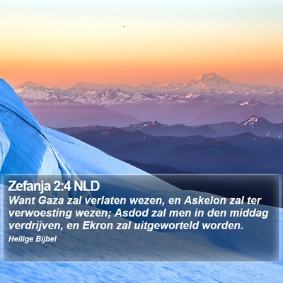 Zefanja 2:4 NLD Bible Verse Image