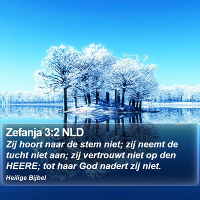 Zefanja 3:2 NLD Bible Verse Image