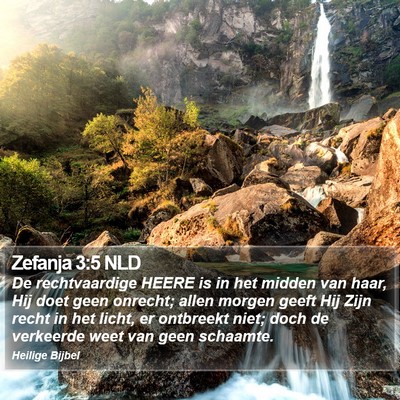 Zefanja 3:5 NLD Bible Verse Image